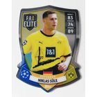 SH13 Niklas Süle Pro Elite Chrome Shield focis kártya (Borussia Dortmund) MATCH ATTAX BL 2023-24