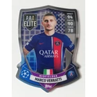 SH3 Marco Verratti Pro Elite Chrome Shield focis kártya (Paris Saint-Germain) MATCH ATTAX BL 2023-24