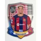 SH5 Ronald Araüjo Pro Elite Chrome Shield focis kártya (FC Barcelona) MATCH ATTAX BL 2023-24