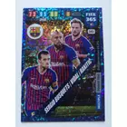 383 Sergio Busquets / Arturo Vidal / Ivan Rakitić Power Trio focis kártya (FC Barcelona) FIFA365 2020