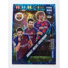 384 Luis Suárez / Lionel Messi / Antoine Griezmann Power Trio focis kártya (FC Barcelona) FIFA365 2020