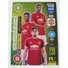 240 Daniel James / Marcus Rashford / Anthony Martial Power Trio focis kártya (Manchester United) FIFA365 2021