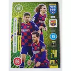 246 Lionel Messi / Luis Suárez / Antoine Griezmann Power Trio focis kártya (FC Barcelona) FIFA365 2021
