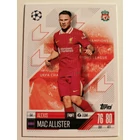 54 Alexis Mac Allister Base card focis kártya (Liverpool) Topps MATCH ATTAX BL 2024-25