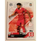 61 Luis Diaz Base card focis kártya (Liverpool) Topps MATCH ATTAX BL 2024-25