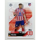 112 Nahuel Molina Base card focis kártya (Atletico de Madrid) Topps MATCH ATTAX BL 2024-25