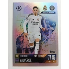 128 Federico Valverde Base card focis kártya (Real Madrid CF) Topps MATCH ATTAX BL 2024-25