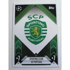 271 Team Badge Base card focis kártya (Sporting Clube de Portugal) Topps MATCH ATTAX BL 2024-25 271 Team Badge Base card focis kártya (Sporting Clube de Portugal) Topps MATCH ATTAX BL 2024-25