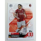 311 Theo Hernandez Base card focis kártya (AC Milan) Topps MATCH ATTAX BL 2024-25