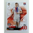 354 Jake O'Brien Base card focis kártya (Olympique Lyonnais) Topps MATCH ATTAX BL 2024-25