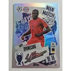 405 Dayot Upamecano Man of the Match Signature Style focis kártya (FC Bayern München) Topps MATCH ATTAX BL 2024-25