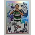 409 Pedro Gonçalves Man of the Match Signature Style focis kártya (Sporting Clube de Portugal) Topps MATCH ATTAX BL 2024-25