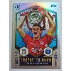 434 Steven Gerrard Trophy Triumph focis kártya (Liverpool) Topps MATCH ATTAX BL 2024-25