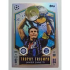 440 Javier Zanetti Trophy Triumph focis kártya (FC Internazionale Milano) Topps MATCH ATTAX BL 2024-25