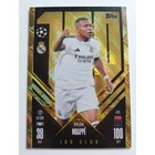 476 Kylian Mbappé 100 Club focis kártya (Real Madrid CF) Topps MATCH ATTAX BL 2024-25