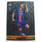BE2 Marquinhos Black Edge Edition focis kártya (Paris Saint-Germain) Topps MATCH ATTAX BL 2024-25