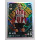 LE18 Luuk de Jong Limited Edition focis kártya (PSV Eindhoven) Topps MATCH ATTAX BL 2024-25