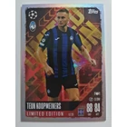 LE23 Teun Koopmeiners Limited Edition focis kártya (Atalanta BC) Topps MATCH ATTAX BL 2024-25