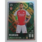 LE4 William Saliba Limited Edition focis kártya (Arsenal) Topps MATCH ATTAX BL 2024-25