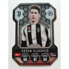 SH15 Dušan Vlahović Chrome Pro Elite Shield focis kártya (Juventus) Topps MATCH ATTAX BL 2024-25