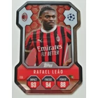 SH16 Rafael Leao Chrome Pro Elite Shield focis kártya (AC Milan) Topps MATCH ATTAX BL 2024-25