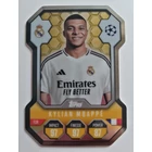 SH6 Kylian Mbappé Chrome Pro Elite Shield focis kártya (Real Madrid CF) Topps MATCH ATTAX BL 2024-25