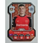 SH9 Granit Xhaka Chrome Pro Elite Shield focis kártya (Bayer 04 Leverkusen) Topps MATCH ATTAX BL 2024-25