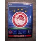 21 Olympiacos FC Team logo focis kártya