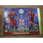 353 Mario Götze + Thomas Müller Double Trouble (FC Bayern München) focis kártya