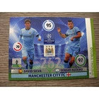 356 David Silva + Sergio Agüero Double Trouble (Manchester City FC) focis kártya