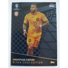 BE5 Memphis Depay Black Edge focis kártya (Netherlands) TOPPS Match Attax Euro 2024