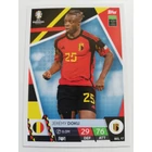 BEL17 Jérémy Doku Base card focis kártya (Belgium) TOPPS Match Attax Euro 2024