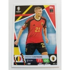 BEL2 Timothy Castagne Base card focis kártya (Belgium) TOPPS Match Attax Euro 2024