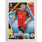 BEL7 Thomas Meunier Base card focis kártya (Belgium) TOPPS Match Attax Euro 2024