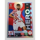 CRO4 Joško Gvardiol Hero focis kártya (Croatia) TOPPS Match Attax Euro 2024