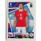 CZE12 Lukáš Sadílek Base card focis kártya (Czech Republic) TOPPS Match Attax Euro 2024