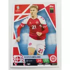DEN16 Rasmus Hojlund Base card focis kártya (Denmark) TOPPS Match Attax Euro 2024