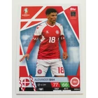 DEN4 Alexander Bah Base card focis kártya (Denmark) TOPPS Match Attax Euro 2024