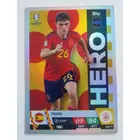 ESP9 Pedri Hero focis kártya (Spain) TOPPS Match Attax Euro 2024