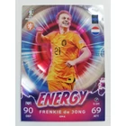 GM6 Frenkie de Jong Energy focis kártya (Netherlands) TOPPS Match Attax Euro 2024