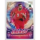 GM8 Aleksandar Mitrović Energy focis kártya (Serbia) TOPPS Match Attax Euro 2024