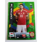 HUN15 Dominik Szoboszlai EMERALD Captain focis kártya (Hungary) TOPPS Match Attax Euro 2024