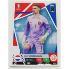 NED1 Bart Verbruggen Base card focis kártya (Netherlands) TOPPS Match Attax Euro 2024