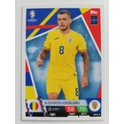 ROM9 Alexandru Cicâldău Base card focis kártya (Romania) TOPPS Match Attax Euro 2024