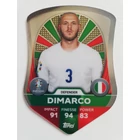 SC4 Federico Dimarco Chrome Pro Elite Shield focis kártya (Italy) TOPPS Match Attax Euro 2024