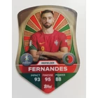 SC6 Bruno Fernandes Chrome Pro Elite Shield focis kártya (Portugal) TOPPS Match Attax Euro 2024