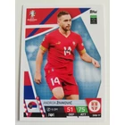 SRB17 Andrija Živković Base card focis kártya (Serbia) TOPPS Match Attax Euro 2024