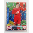 SUI17 Zeki Amdouni Graduated Gem focis kártya (Switzerland) TOPPS Match Attax Euro 2024