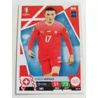 SUI9 Ruben Vargas Base card focis kártya (Switzerland) TOPPS Match Attax Euro 2024