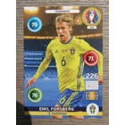 379 Emil Forsberg Team Mate (Sverige) focis kártya